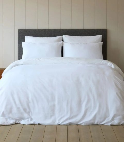 סדין 100% כותנה למיטה בגודל 160x200 ס"מ סדרת Mix And Match מבית Homestyle – לבן