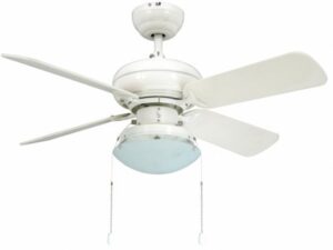 מאוורר תקרה 4 Star בגודל 36'' כולל גוף תאורה - צבע לבן