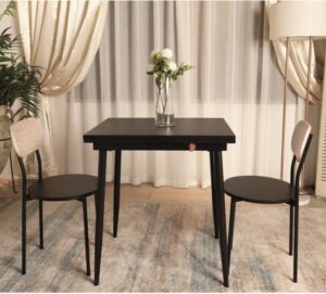 401557_b_1.jpg פינת אוכל נפתחת שולחן ו-2 כיסאות דגם Jennie מבית Bradex - צבע שחור