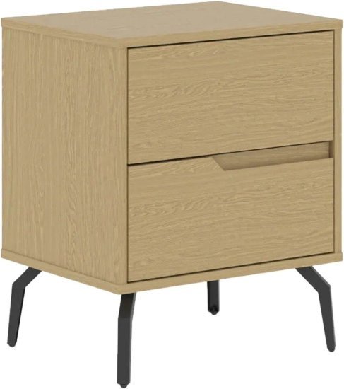 שידת לילה מעוצבת דגם 3072 מבית Step Up - צבע אלון