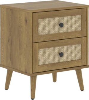 403586_b_1.jpg שידת לילה בגימור ראטן דגם 3075 מבית Step Up - צבע אלון