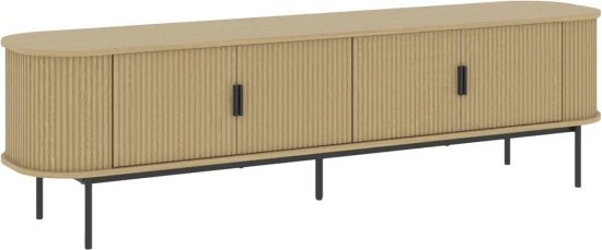 מזנון טלוויזיה מעוצב באורך 180 ס"מ דגם 4080 מבית Step Up - צבע אלון