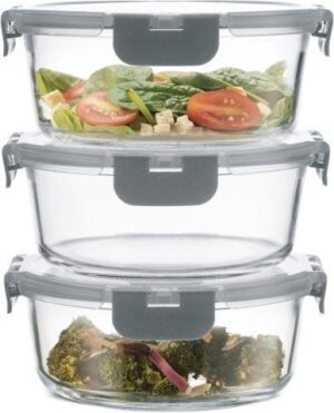 סט 3 קופסאות אחסון עגולות – Darna