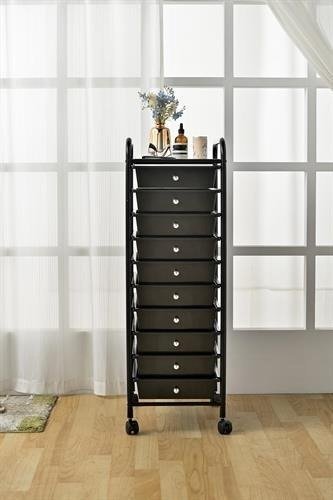411403_b_1.jpg סידורית ניידת 10 מגירות Honey Can Do - צבע שחור
