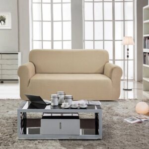 כיסוי ספה תלת־מושבית דגם ויטה מבית Arige Gad – חום בהיר