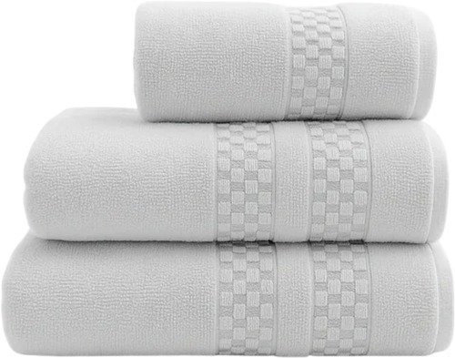 סט 4 מגבות גוף 100% כותנה 70x130 ס"מ קולקציית זירו-טוויסט מבית Arige Gad – צבע אפור בהיר