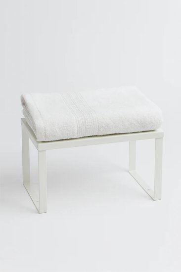 סט 6 מגבות פנים 100% כותנה 50x90 ס"מ קולקציית בריז מבית Arige Gad – לבן