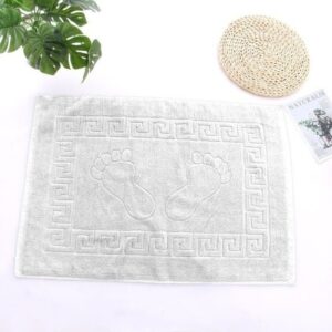 סט 10 מגבות רצפה לאמבטיה 50×70 ס"מ דגם Harmony מבית Arige Gad – צבע לבן