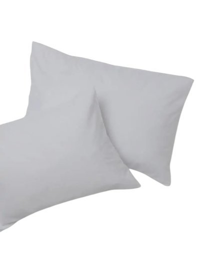 זוג ציפיות לכרית סאטן 100% כותנה 50x70 ס"מ דגם בית מלון מבית ערד טקסטיל – צבע אפור