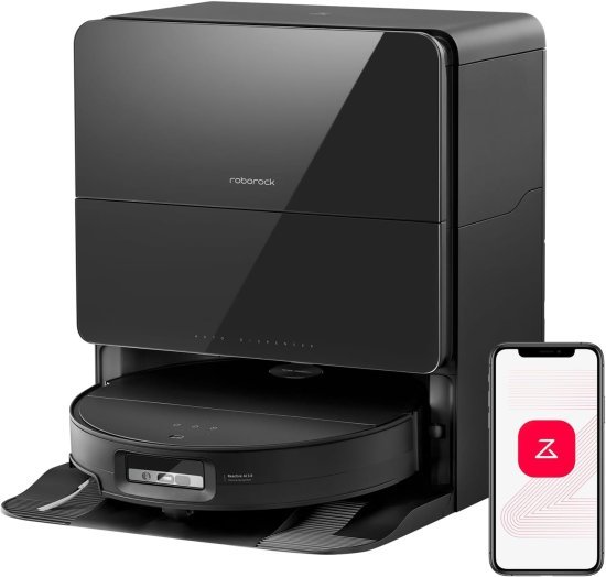שואב אבק שוטף רובוטי Roborock Saros 10 צבע שחור