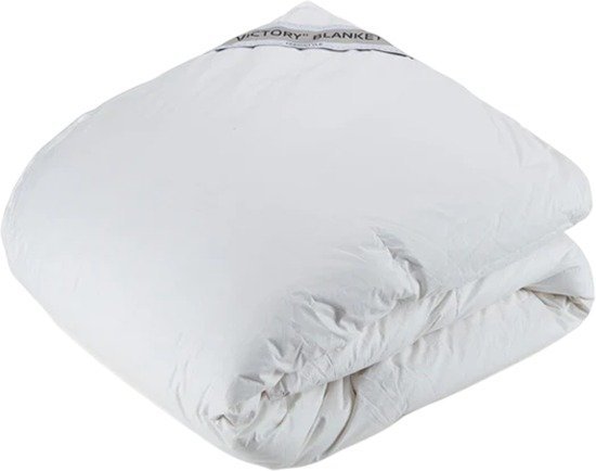 שמיכת פוך פלומה 100% כותנה 220x200 ס"מ דגם ויקטורי מבית Homestyle – לבן