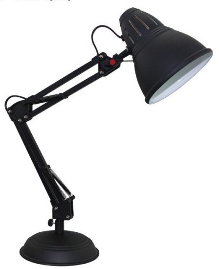 מנורת שולחן עם זרוע מתכווננת Omega Flamengo 40W – צבע שחור