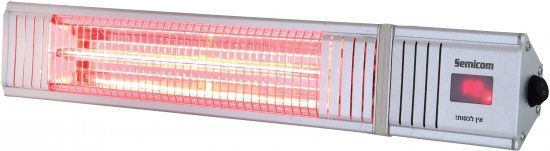 75497_b_1.jpg תנור קיר לאמבטיה ולבחוץ 9 דרגות חום כולל שלט Semicom HAH-2044 2000W