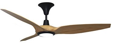 מאוורר תקרה איכותי 45 אינטש 3 כנפיים עם שלט ותאורה Venta HARMONYA - צבע טיק