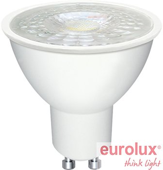 נורת LED דקרויקה Eurolux 7W GU10 – גוון אור 6000K