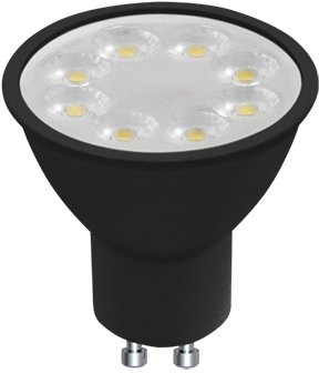 81576_b_1.jpg נורת LED שחור דקרויקה ניתנת לעמעום Eurolux 8W GU10 – גוון אור 2900K