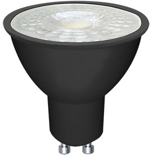 נורת LED שחור דקרויקה Eurolux 7W GU10 – גוון אור 2900K