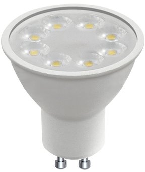 נורת LED לבן דקרויקה ניתנת לעמעום Eurolux 8W GU10 – גוון אור 4000K
