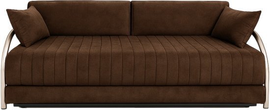 ספת נוער נפתחת למיטה זוגית עם מנגנון על קל וארגז מצעים King Comfort - צבע חום