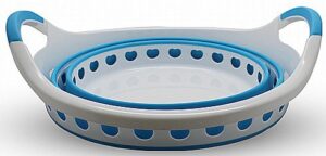 סל כביסה עגול מתכווץ 35 ליטר Bpatent - אפור