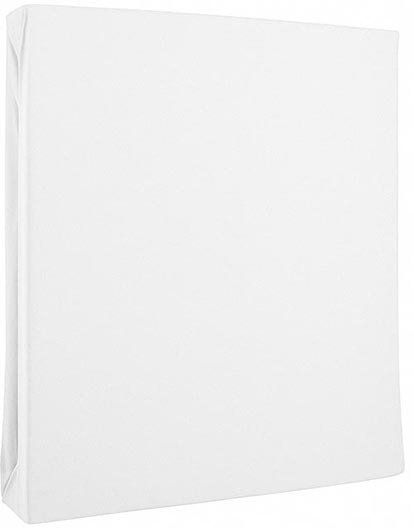 סדין ג'רסי 100% כותנה למיטה בגודל 160x200 ס''מ מבית Vardinon - לבן