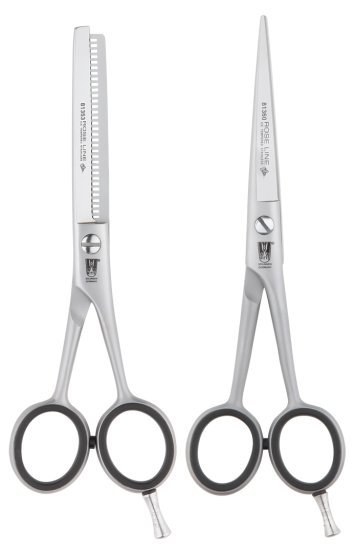 סט מספריים מקצועיים לשיער 15.25 ס''מ ומדלל שיער 14 ס''מ סדרת Rose Line מבית Witte Solingen - דגם SET-B60