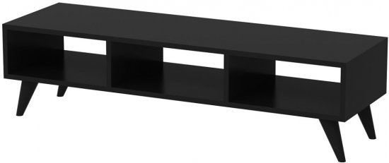 מזנון טלוויזיה 3 תאים דגם Luna מבית Tudo Design - צבע שחור