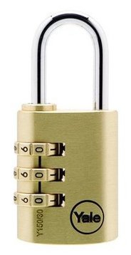 מנעול תליה קומבינציה פליז רוחב 30 מ''מ א' Yale