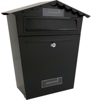 תיבת דואר אודם צבע שחור מבית זרועות שיח