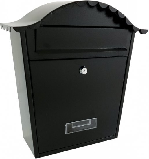 תיבת דואר לשם צבע שחור SIH