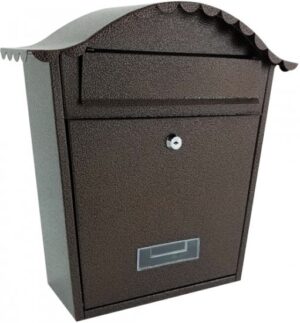 תיבת דואר לשם צבע ברונזה מבית זרועות שיח