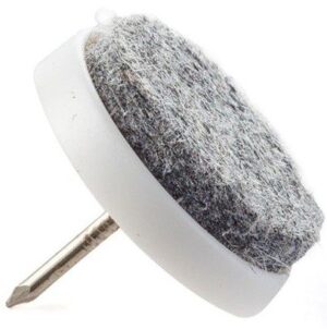 159110_b_1.jpg תחתיות לבד לרהיטים עם מסמר 20 מ''מ מבית זרועות שיח - כמות 12 יחידות באריזה - לבן