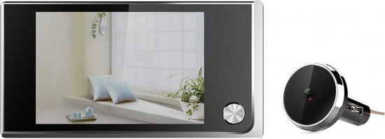 עינית דיגיטלית לדלת עם מצלמה ומסך 3.5 אינץ - Elock View