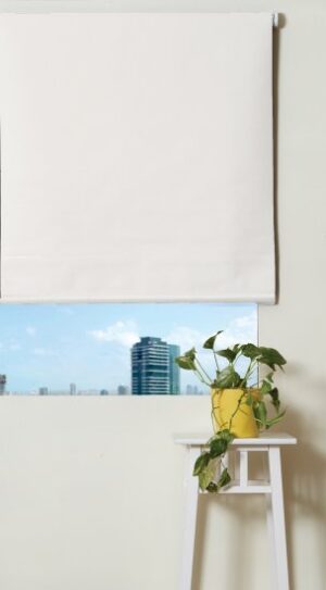 וילון גלילה האפלה כפול 120X160 ס''מ Homestyle - צבע שמנת