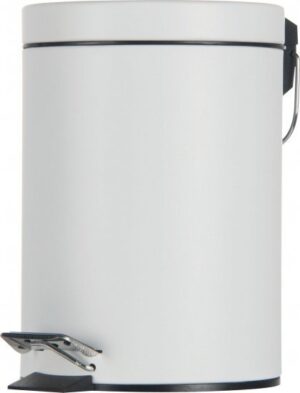 פח דוושה עגול 3 ליטר עם דוושה Aquila - צבע לבן