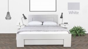 216771_b_1.jpg מיטה וחצי 120x190 דגם 7019 עץ דחוס + מזרן מתנה מבית Olympia - צבע מלמין לבן