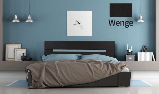 מיטה וחצי 120x190 דגם 7042 עץ דחוס + מזרן מתנה מבית Olympia - צבע מלמין וונגה