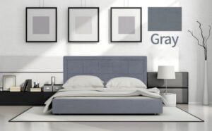 217804_b_1.jpg מיטה זוגית 140x190 דגם 6019 עץ מרופדת דמוי עור כוללת ארגז מצעים + מזרן קפיצים מתנה מבית Olympia - צבע אפור