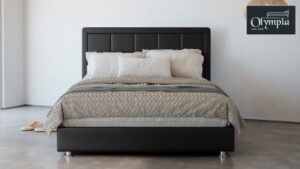 218087_b_1.jpg מיטה זוגית 160x200 דגם 6012 עץ מרופדת דמוי עור כוללת ארגז מצעים + מזרן קפיצים מתנה מבית Olympia - צבע שחור