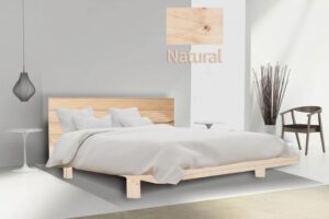 מיטה וחצי 120x190 דגם 5013 עץ מלא + מזרן מתנה מבית Olympia - צבע טבעי