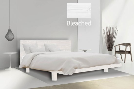 מיטה וחצי 120x190 דגם 5013 עץ מלא + מזרן מתנה מבית Olympia - צבע מולבן