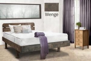 מיטה וחצי 120x190 דגם פרפר עץ מלא + מזרן מתנה מבית Olympia - צבע וונגה