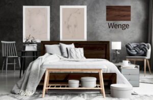 מיטה זוגית 140x190 דגם 5016 עץ מלא + מזרן מתנה מבית Olympia - צבע וונגה