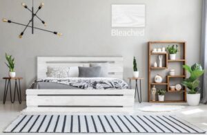 מיטה וחצי 120x190 דגם 5001 עץ מלא + מזרן מתנה מבית Olympia - צבע מולבן