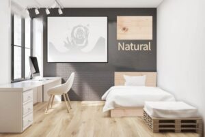 219898_b_1.jpg מיטה וחצי 120x190 דגם 5039 עץ מלא + מזרן מתנה מבית Olympia - צבע טבעי