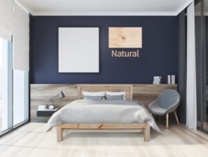 מיטה זוגית 160x200 דגם 5022 עץ מלא + מזרן מתנה מבית Olympia - צבע טבעי