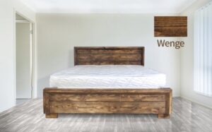 מיטה זוגית 160x190 דגם 5015 עץ מלא + מזרן מתנה מבית Olympia - צבע וונגה