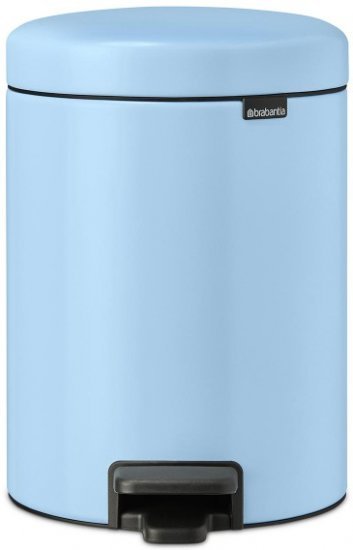 פח אשפה עם פדל 5 ליטר Brabantia NewIcon - צבע כחול חלומי