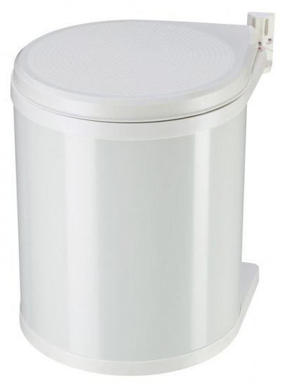 פח אשפה לארון 15 ליטר Hailo Compact-box M  - צבע לבן