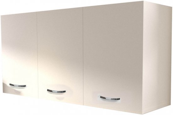 ארון שירות עליון למטבח 3 דלתות 1.2 מטר דגם Tavor מבית Tudo Design - צבע לבן